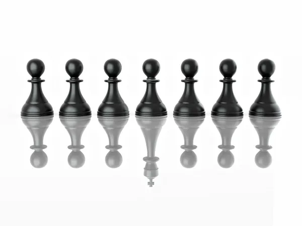 Magalomania または Uniqe の概念的なイメージ チェス — ストック写真
