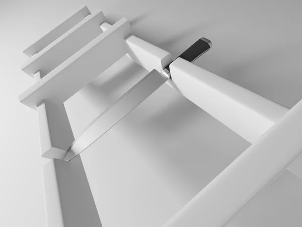 Нож Вместо Ступеньки Лестнице — стоковое фото