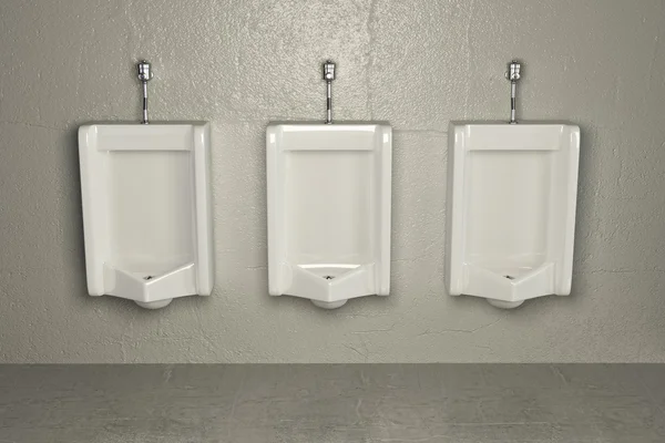 Urinais na parede suja. Contexto abstrato — Fotografia de Stock