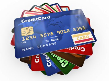 kredi kart yığınını
