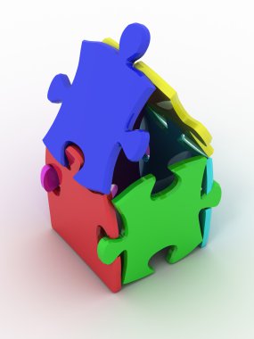 House from puzzles clipart