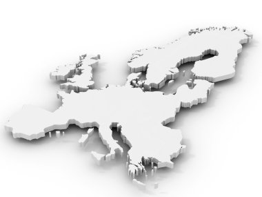 Map of Europe clipart