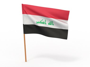 Flag of Iraq. 3d clipart