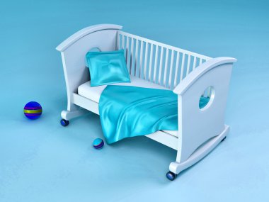 Children's bed clipart