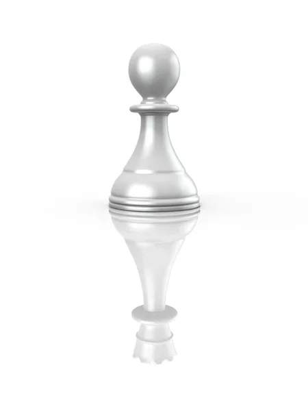 Konceptuell bild av magalomania eller unika. schack — Stockfoto