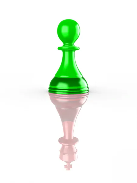 Magalomania vagy egyedi koncepcionális képe. sakk — Stock Fotó
