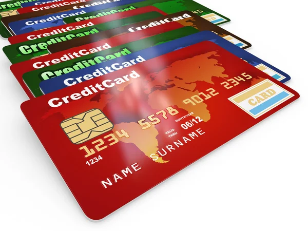 Кредитные карточки — стоковое фото