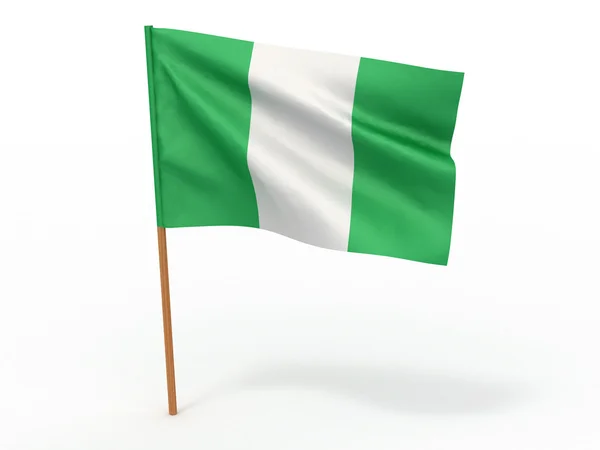 Stock image Flag fluttering in the wind. Nigeria