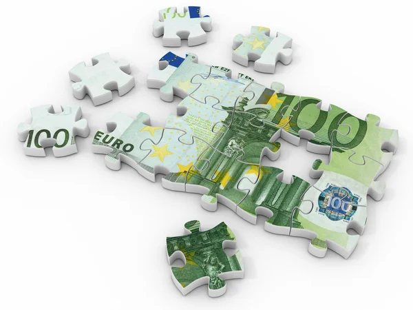 Euro puzzle — Foto Stock