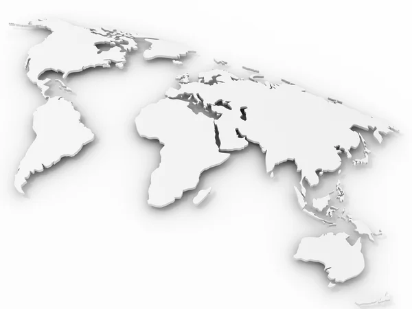 Världskarta — Stockfoto