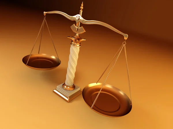 Symbool van Justitie. schaal — Stockfoto
