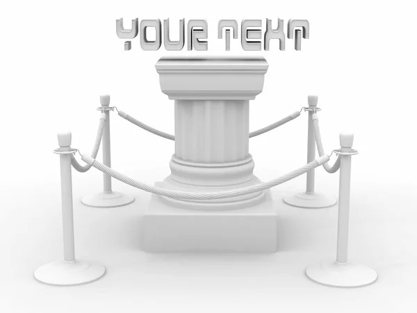 Pedestal de riel — Foto de Stock