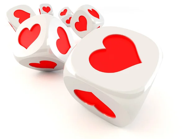 Küpleri ile kalpkubussen met hart — Stockfoto