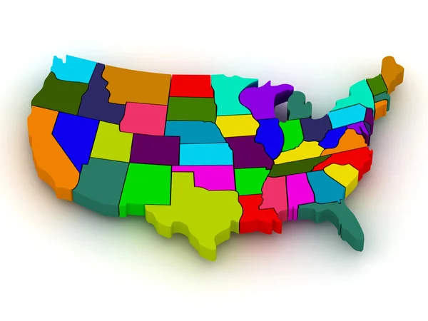 Map of USA — Stock Photo, Image