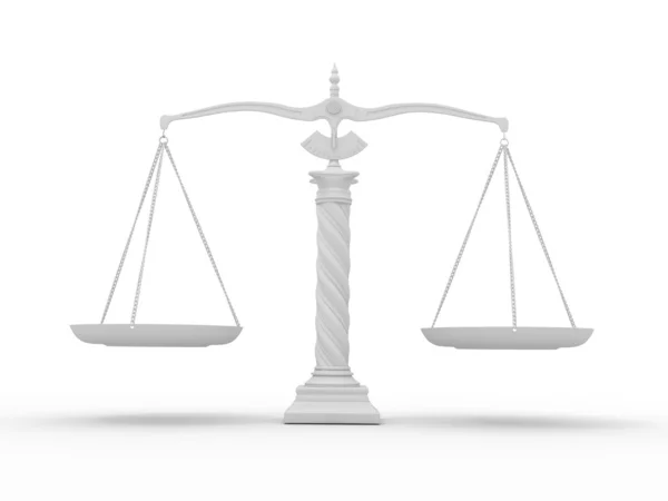 Символ правосудия. Масштаб — стоковое фото