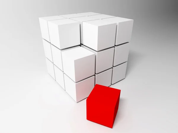Des cubes. Contexte abstrait — Photo
