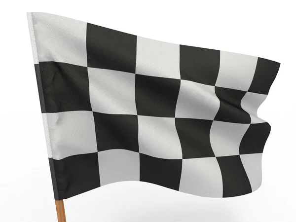 Finitura bandiera a scacchi — Foto Stock
