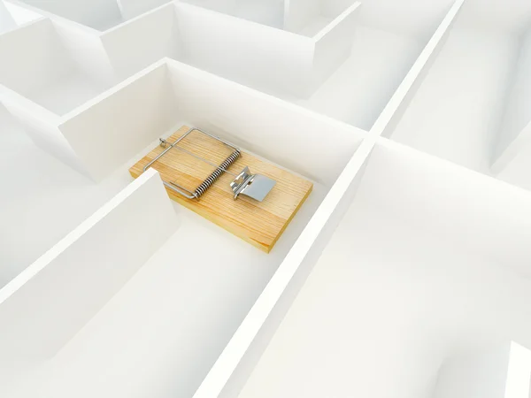 Mousetrap no labirinto — Fotografia de Stock