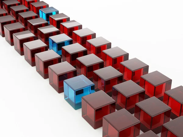 Row of cubes — Stock Photo, Image
