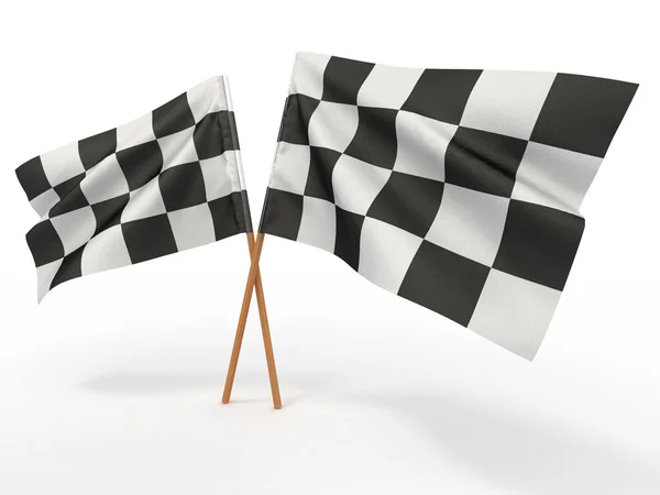 Finitura bandiera a scacchi — Foto Stock