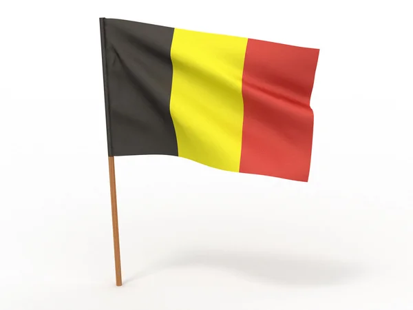 Belgická vlajka — Stock fotografie