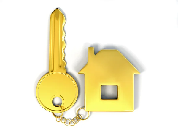 Nyckel med hem — Stockfoto