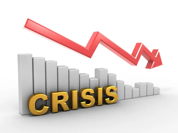 Diagram. Crisis — Stock Photo, Image