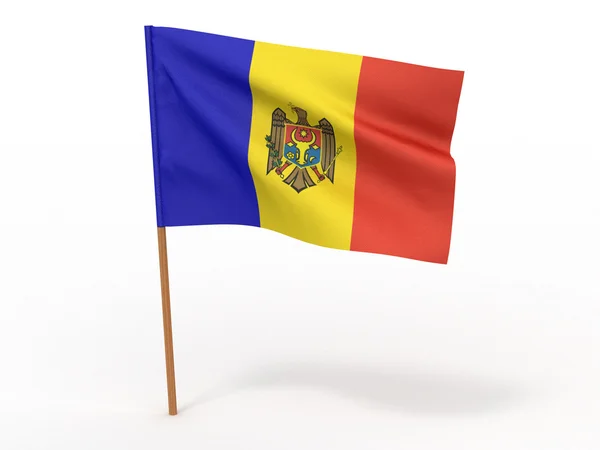 Flagga Moldavien — Stockfoto