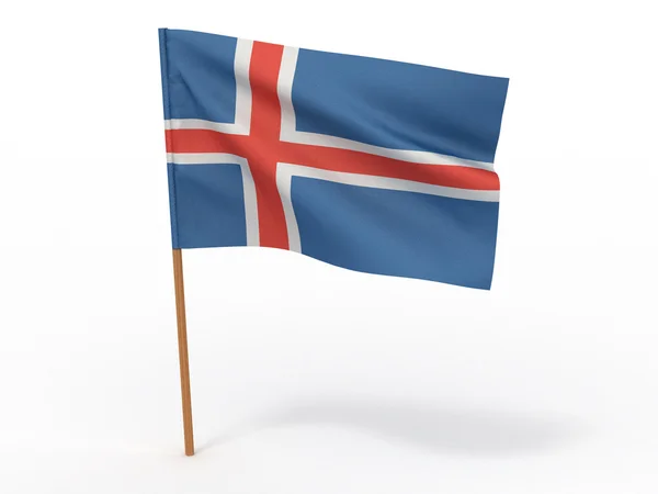 Σημαία Ισλανδίας — Φωτογραφία Αρχείου