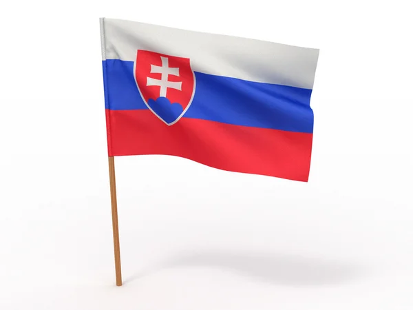 Flagge der Slowakei — Stockfoto