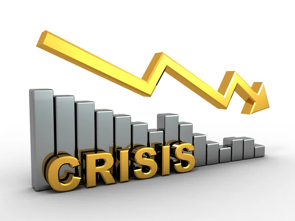 Diagram. Crisis — Stock Photo, Image