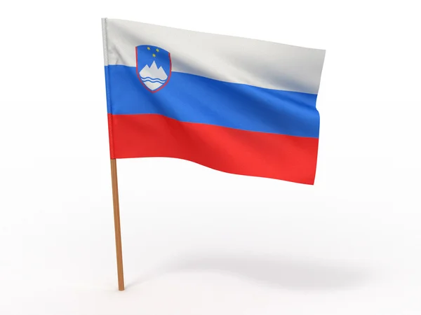 斯洛文尼亚的旗子 — 图库照片