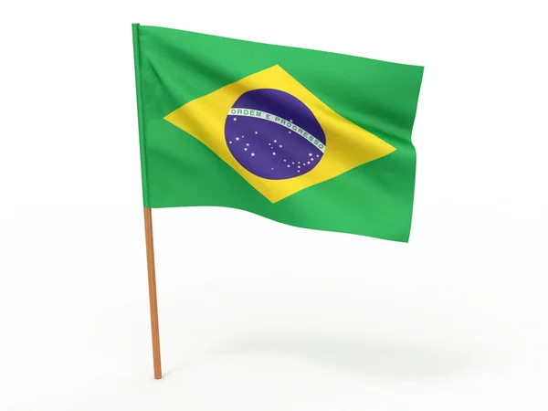 Brazília zászlaja — Stock Fotó