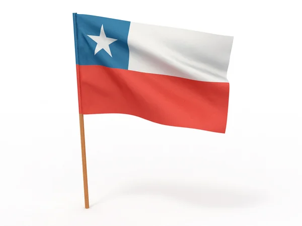 Flagge von Chili — Stockfoto