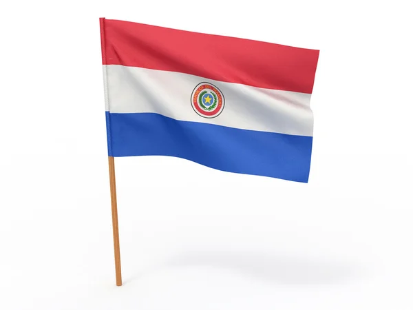 Vlajka pparaguay — Stock fotografie