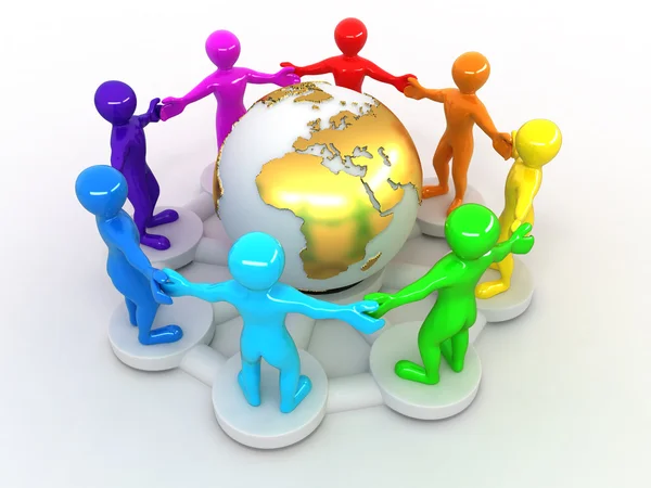 Group of around of earth — Stock Photo, Image