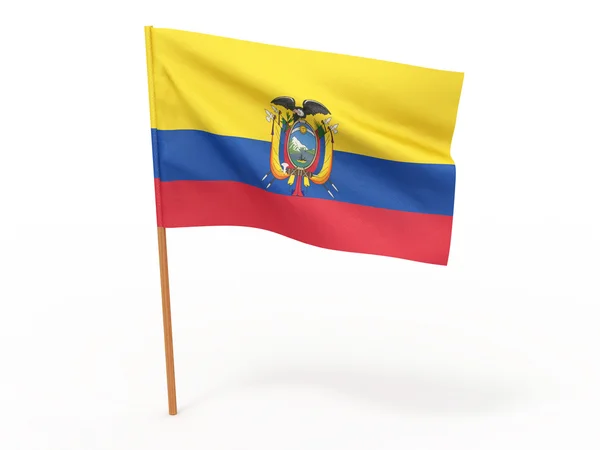 Ekvator Cumhuriyeti bayrağı — Stok fotoğraf