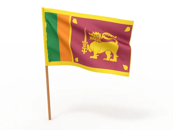 Flagge flattert im Wind. sri-lanka — Stockfoto