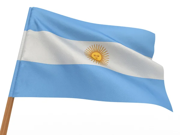 Bandera ondeando en el viento. Argentina —  Fotos de Stock