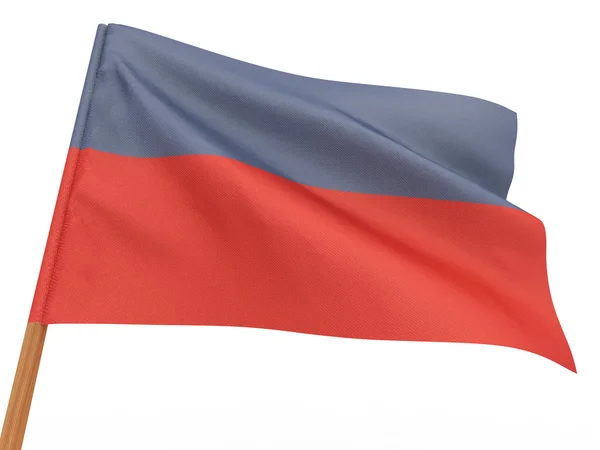 Vlajka vlající ve větru. Haiti — Stock fotografie