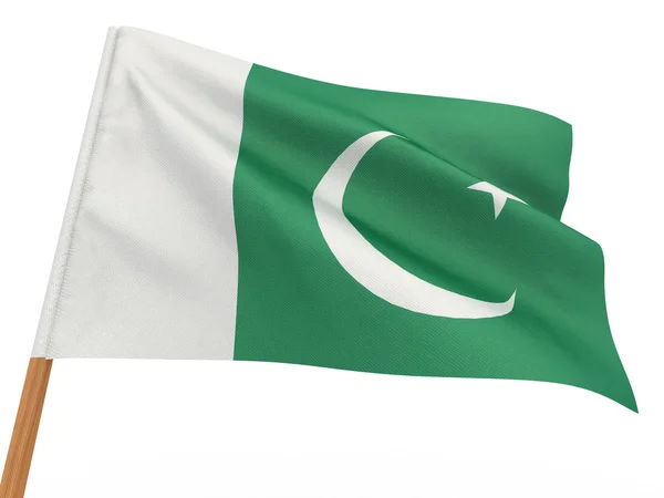 Flaggan fladdrar i vinden. Pakistan — Stockfoto