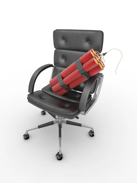 Despido del gerente. Dynamit en sillón de oficina —  Fotos de Stock