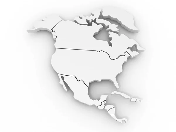 Map of northern america — Stock Photo, Image