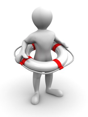 Men wtih lifepreserver clipart