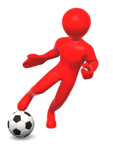 Man with ball — Stock Photo, Image