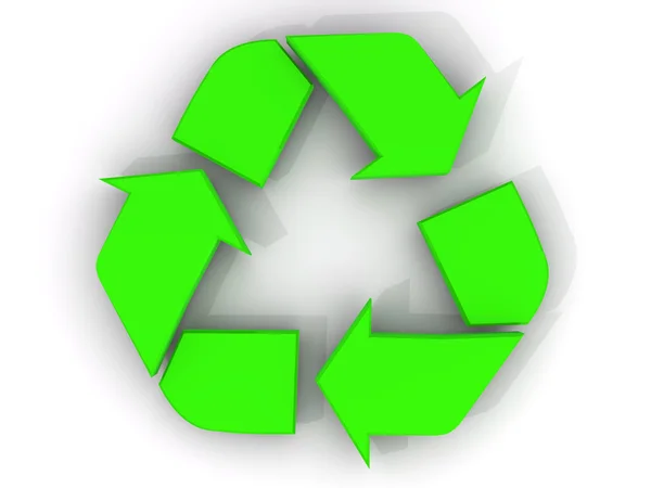 Recyclingschild — Stockfoto