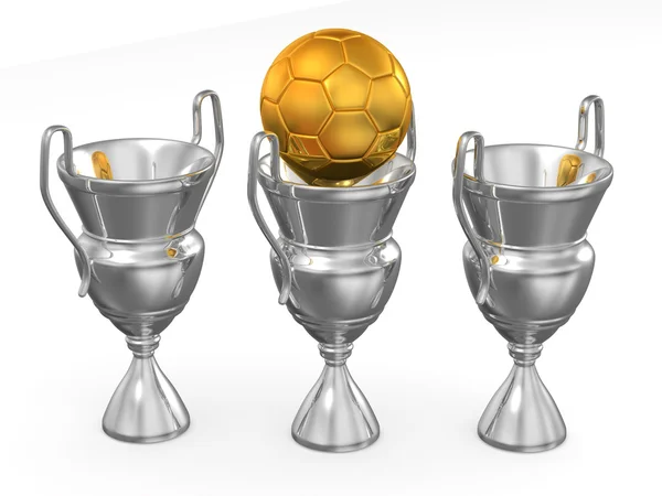 Three Cups with ball — Stock Photo, Image