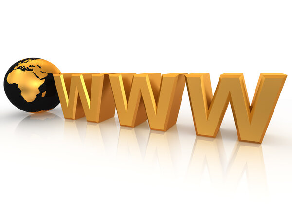 Текст WWW with earth
