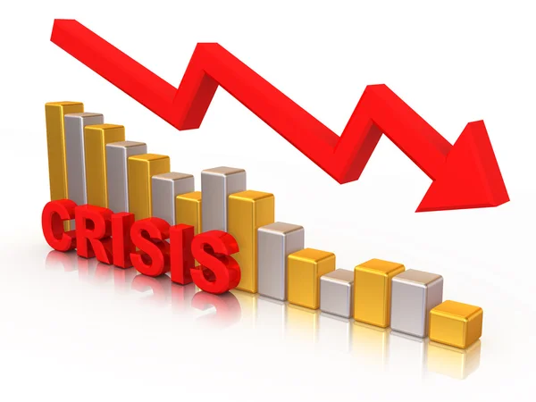 Diagrama. Crisis. — Foto de Stock