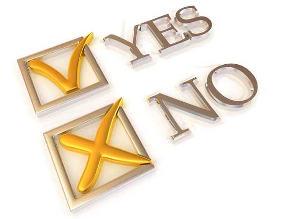 Ja oder Nein. Fragebogen — Stockfoto